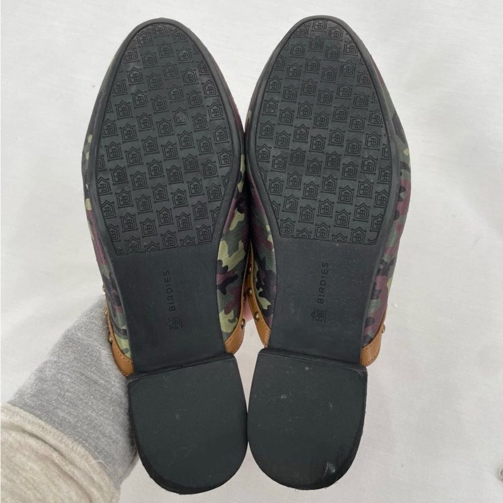 *Birdies* Sz 9 Ken Fulk Camo Dog Phoebe Slide Mules EUC - Picture 8 of 11